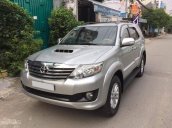 Cần bán chiếc Toyota Fortuner 2.5G MT 2014, máy dầu màu bạc