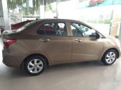 Cần bán xe Hyundai Grand i10 1.2 AT đời 2017, màu vàng cát  