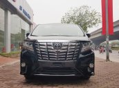 Bán Toyota Alphard 3.5L V6 sản xuất 2017 màu đen nội thất vàng kem, xe nhập khẩu nguyên chiếc mới 100%