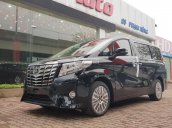 Bán Toyota Alphard 3.5L V6 sản xuất 2017 màu đen nội thất vàng kem, xe nhập khẩu nguyên chiếc mới 100%