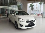 Bán Mitsubishi Attrage CVT, màu trắng, nhập khẩu giá tốt khai trương