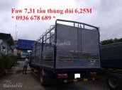 Bán xe tải Faw 7.31 tấn thùng dài 6.25m, giá rẻ nhất