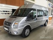 Bán Ford Transit bản tiêu chuẩn Mid năm 2018, màu bạc, giá tốt, vui lòng LH 090.778.2222