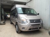 Bán Ford Transit bản tiêu chuẩn Mid năm 2018, màu bạc, giá tốt, vui lòng LH 090.778.2222