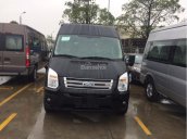 Bán Ford Transit bản cao cấp năm 2018, mới 100%, màu đen, L/H giá tốt 090.778.2222