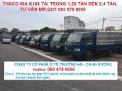 Bán xe tải Kia K165 2,4 tấn, Kia Trường Hải trả góp