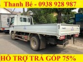 Bán Thaco Ollin 360 tải 2.4 tấn, thùng lửng, màu trắng, đời 2017, hỗ trợ trả góp 75%