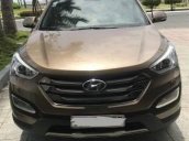 Bán Hyundai Santa Fe 4WD 2.4AT đời 2015, màu nâu