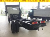 Bán xe tải Fuso Canter 4.7 tải trọng 1T9, thùng dài 4m3. Hỗ trợ vay mua xe 80%