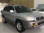 Cần bán gấp Hyundai Santa Fe 2.0AT đời 2003, màu bạc 