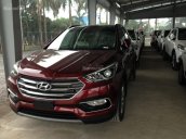 Bán Hyundai Santa Fe - Hyundai Santa Fe full xăng 2.2 sản xuất năm 2018, màu đỏ