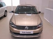 Bán VolkswagenPolo Sedan 2017, màu nâu, nhập khẩu chính hãng LH 0933.365.188