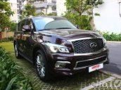 Bán Infiniti QX80 5.6 AT 2015, màu đỏ, nhập khẩu mới chạy 32.000 km