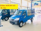 Bán xe tải 900 kg Thaco Towner 990 mui bạt màu xanh lam chạy hẻm nhỏ thành phố