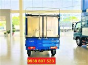 Bán xe tải 900 kg Thaco Towner 990 mui bạt màu xanh lam chạy hẻm nhỏ thành phố
