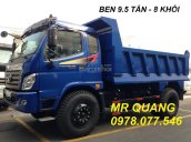 Bán xe Ben Thaco 9 tấn Thaco Forland FD9500, màu xanh có sẵn