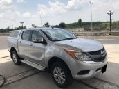 Cần bán xe Mazda BT50 2.2AT 2015 màu bạc, máy dầu 1 cầu