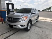 Cần bán xe Mazda BT50 2.2AT 2015 màu bạc, máy dầu 1 cầu