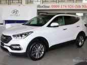 Bán xe Hyundai Santa Fe 2.4AT CKD sản xuất năm 2018, màu trắng, giá chỉ 908 triệu