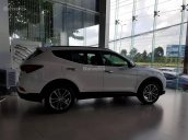 Bán xe Hyundai Santa Fe 2.4AT CKD sản xuất năm 2018, màu trắng, giá chỉ 908 triệu