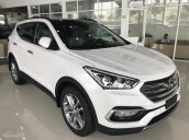 Bán xe Hyundai Santa Fe 2.4AT CKD sản xuất năm 2018, màu trắng, giá chỉ 908 triệu