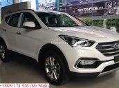 Bán xe Hyundai Santa Fe 2.4AT CKD sản xuất năm 2018, màu trắng, giá chỉ 908 triệu