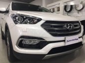 Bán ô tô Hyundai Santa Fe 2.2 sản xuất năm 2018, màu trắng