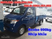 Bán xe tải Kenbo 990kg, máy xăng, nhập khẩu Đài Loan trả góp