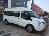 Bán xe Ford Transit bản Luxury màu trắng đời 2018, giao xe ngay, hỗ trợ trả góp tối đa, thủ tục nhanh gọn