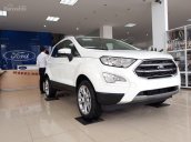 Bán Ford EcoSport 1.0 Ecoboost 2018, mới 100%, màu trắng, giá tốt. L/H 090.778.2222