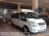 Ford Transit bản tiêu chuẩn sản xuất 2018, màu trắng được An Đô Ford giảm giá tốt, giao xe ngay