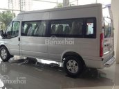 Bán ô tô Ford Transit cao cấp sản xuất năm 2018, màu bạc, hỗ trợ trả góp 90%, giao xe ngay