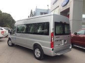 Bán ô tô Ford Transit cao cấp sản xuất năm 2018, màu bạc, hỗ trợ trả góp 90%, giao xe ngay