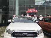 Bán ô tô Ford Ranger XLT 4x4 MT đời 2018, màu trắng, hỗ trợ trả góp 90% và giảm giá cực tốt