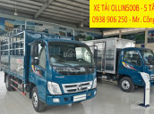 Bán xe tải 5 tấn Thaco Ollin500B, thùng lửng, mui bạt, thùng kín, nhập khẩu