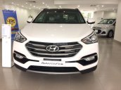 Giá xe Hyundai Santa Fe 2.4 full xăng đời 2018, màu trắng. Hỗ trợ trả góp, LH Hyundai Trường Chinh 0902.608.293