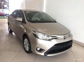 Cần bán gấp Toyota Vios 1.5E sản xuất năm 2015, màu vàng, giá 448tr