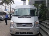 Hot Ford Transit 2018, màu bạc chỉ từ 100 triệu đồng tiền mặt, hỗ trợ trả góp lên tới 90% giá trị xe - LH 0967664648