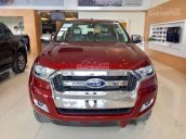 Bán Ford Ranger XLT 2.2MT 2 cầu mới 100% năm 2018, màu đỏ mận, giá tốt, L/H 090.778.2222