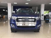 Bán Ford Ranger XLT 2.2MT 2 cầu mới 100% năm 2018, màu xanh Cửu Long, giá tốt. L/H 090.778.2222