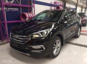 Bán xe Hyundai Santa Fe 2018 màu đen, full đồ