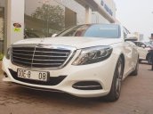 Bán Mercedes S400 sản xuất 2014, model 2015, màu trắng, nội thất kem