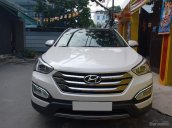 Cần bán Santafe 2017 bản tự động full option chạy xăng màu trắng ít đi