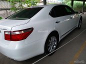 Cần bán xe Lexus LS460L 2008 màu trắng, nhập Nhật