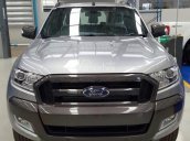 Hưng Yên Ford bán xe bán tải Ranger Wildtrak 3.2 màu bạc, model 2018 mới toanh, giá rẻ sập sàn