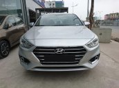 Bán Hyundai Accent 2018 màu bạc bản đủ, hỗ trợ vay trả góp đến 90%, lh: 090 467 5566