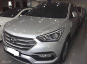 Bán ô tô Hyundai Santa Fe 2.4AT sản xuất 2017, màu bạc