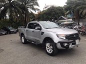 Cần bán lại xe Ford Ranger Wildtrak 2.2 2014, màu bạc ít sử dụng, 595 triệu