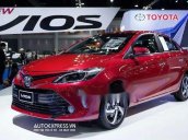 Cần bán lại xe Toyota Vios đời 2018, màu đỏ, giá chỉ 600 triệu