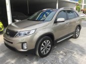 Bán xe Kia Sorento Dath năm 2017, màu vàng cát, giá tốt, thủ tục nhanh chóng